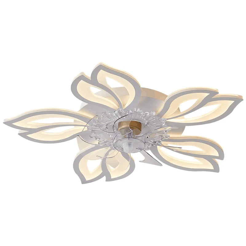 Nordic Creative flower Ceiling Fan with Remote Control