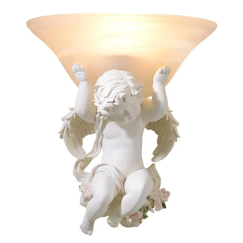 European art resin sconce light