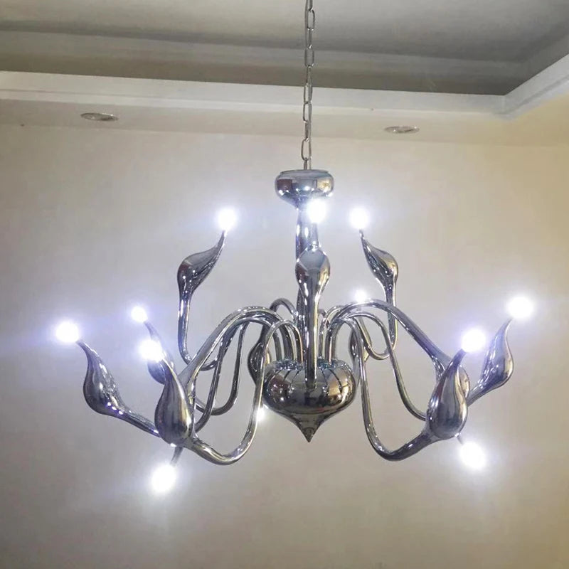 Nordic Led Swan Chandelier Lighting