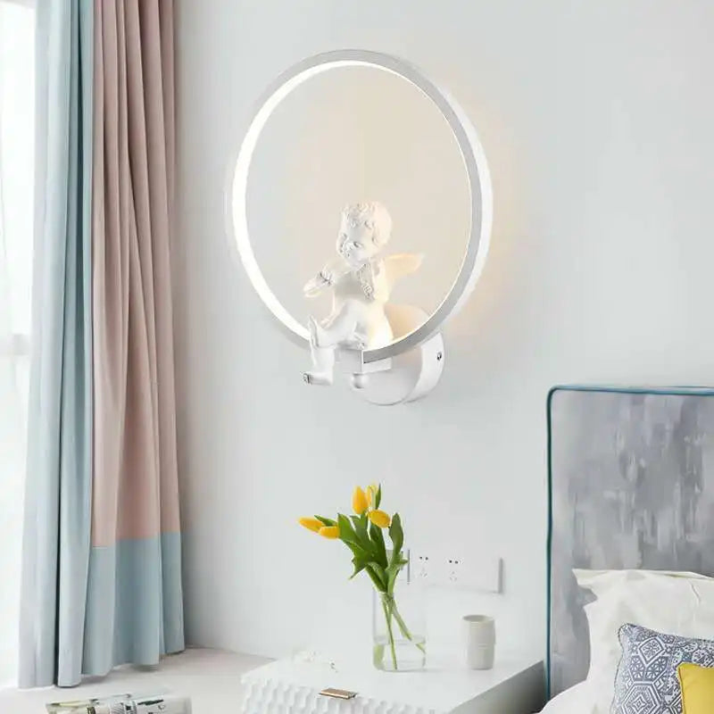 Led Angel scones Tricolor Dimming Light
