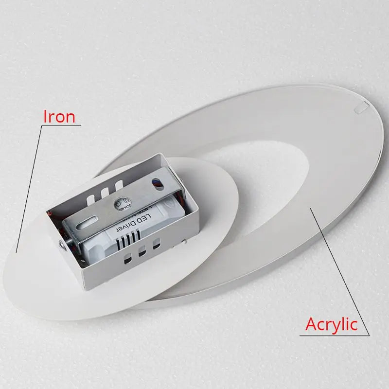 LED Oval Acrylic Sconce light