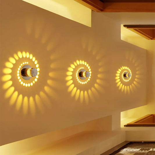 LED colorful Spiral sconce/ceiling light