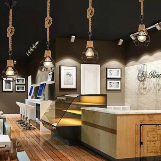 Hemp Rope Pendant Light