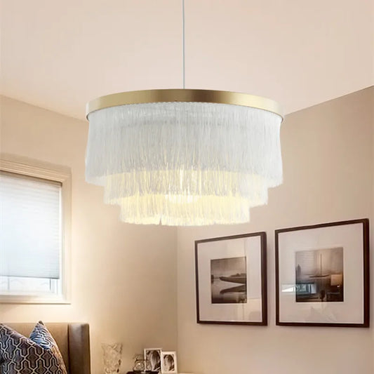 Round suspension Chandelier light
