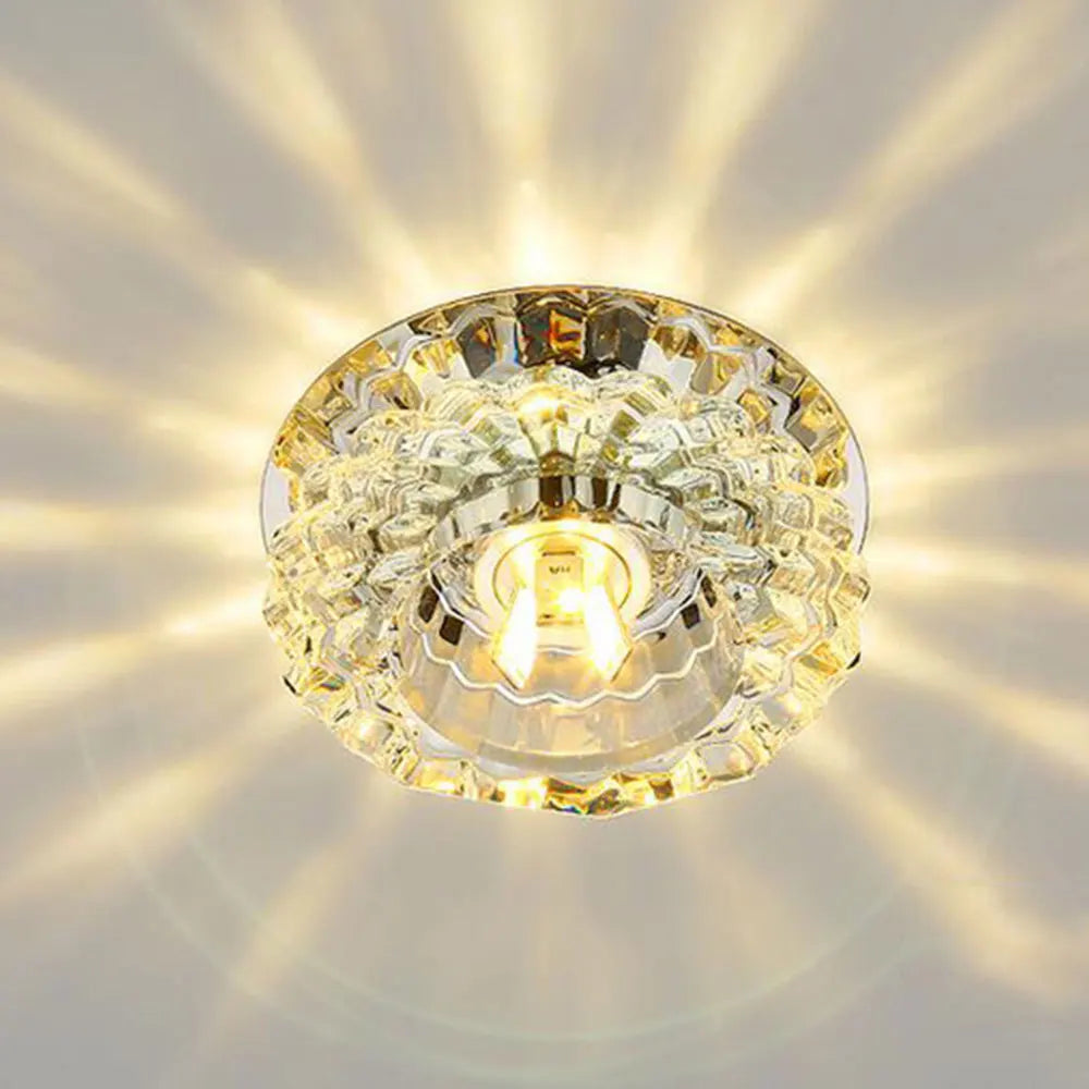 LED Flush Mount Crystal ceiling light