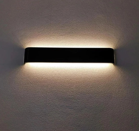 LED rectangular aluminum sconce light