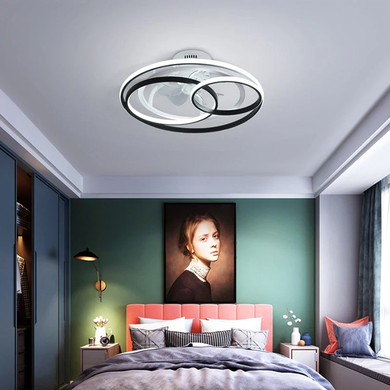 Led ceiling fan with remote control