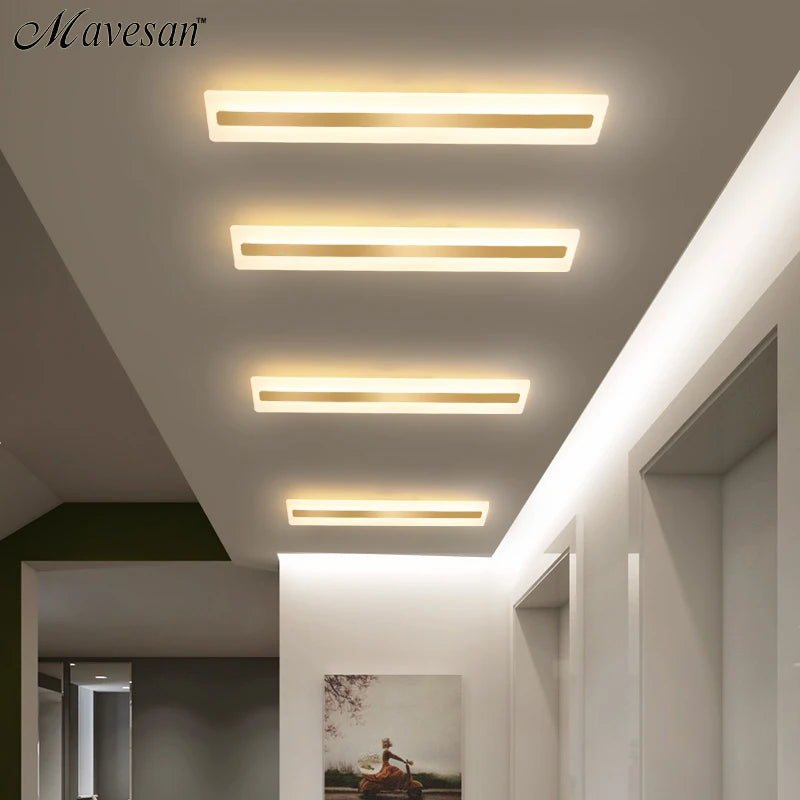 Acrylic rectangle led ceiling lights