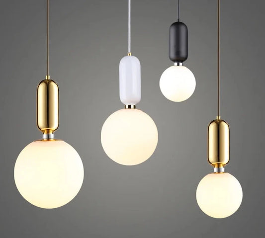 Nordic Milky Glass Suspension pendent