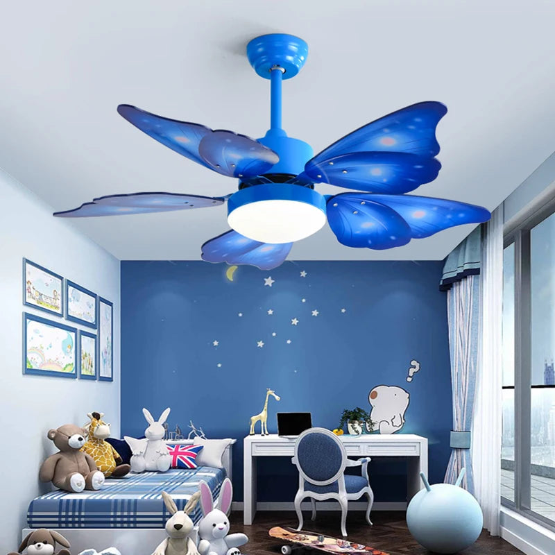 LED remote control flower Design ceiling fan
