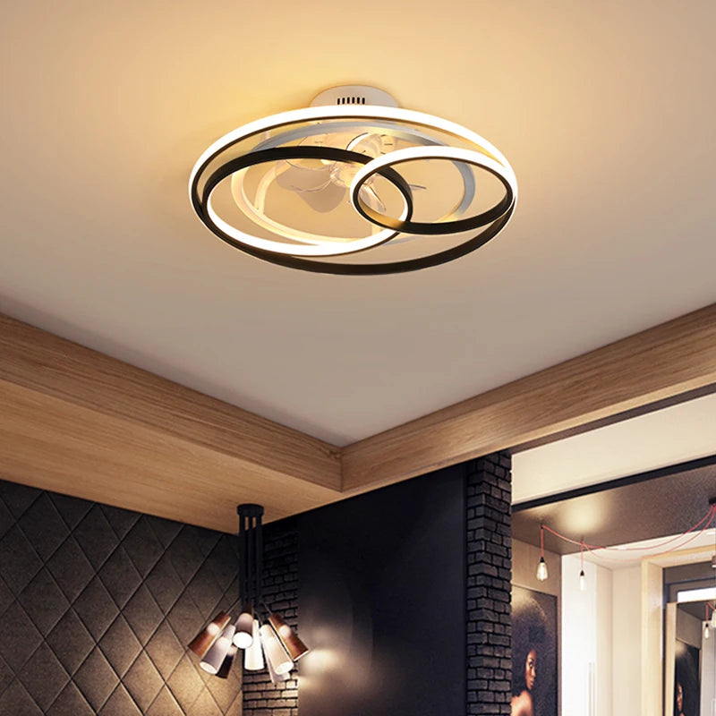 Led ceiling fan with remote control