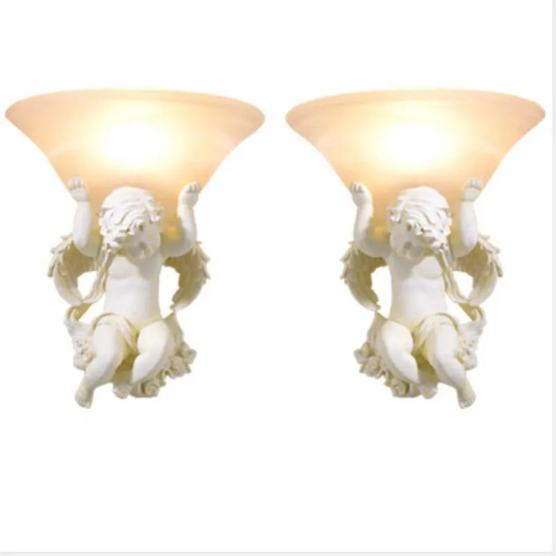 European art resin sconce light