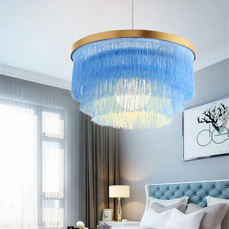 Round suspension Chandelier light