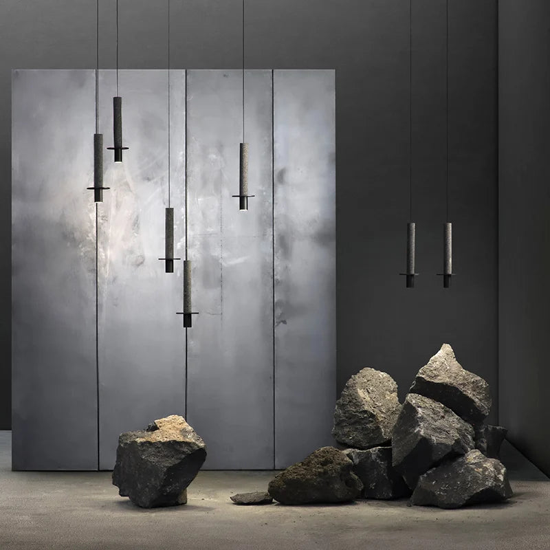 European Jane stone cylindrical spotlight