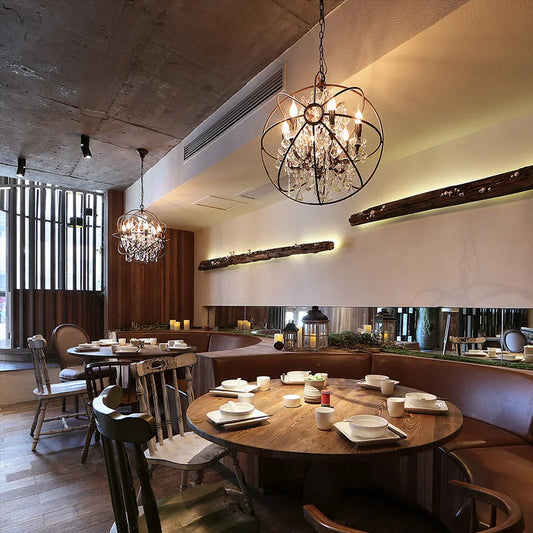 Rustic Orb Chandelier