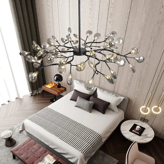 branch/w leaves style chandelier