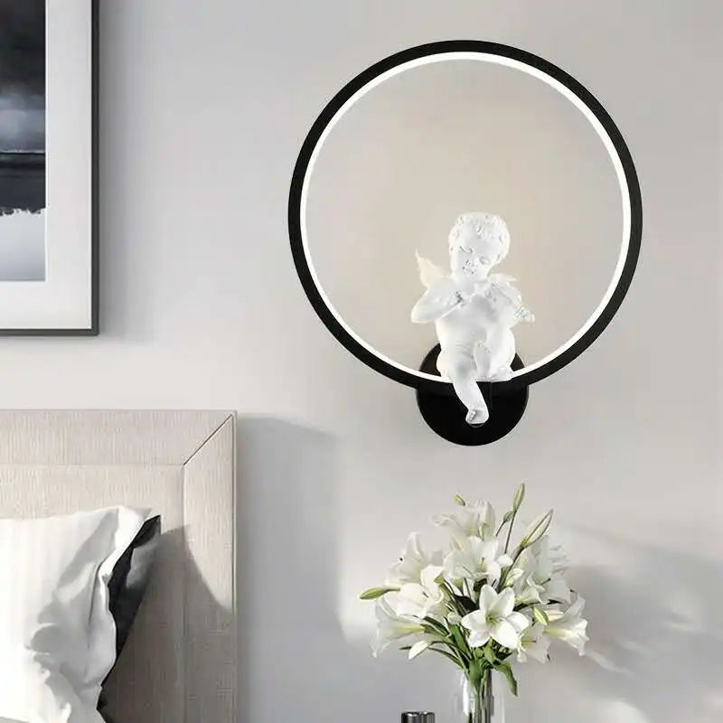 Led Angel scones Tricolor Dimming Light
