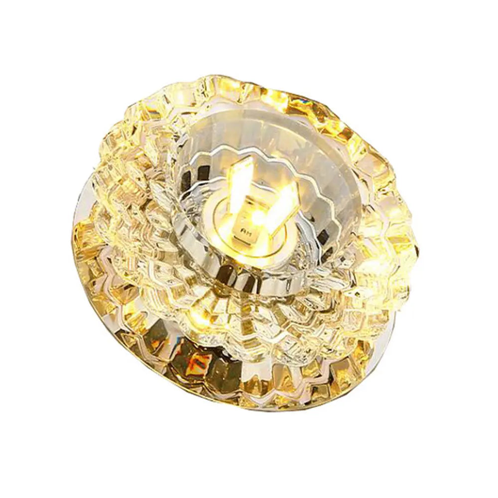LED Flush Mount Crystal ceiling light