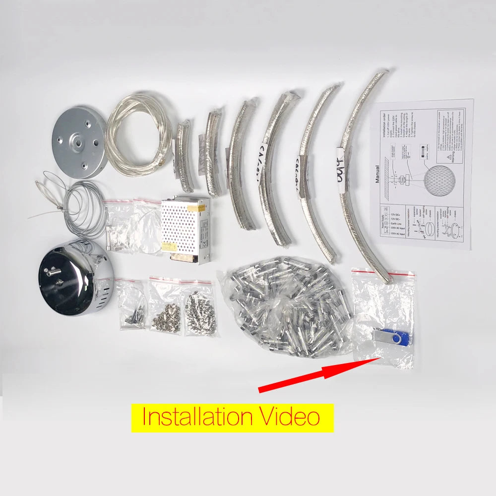 Led Dandelion pendent light