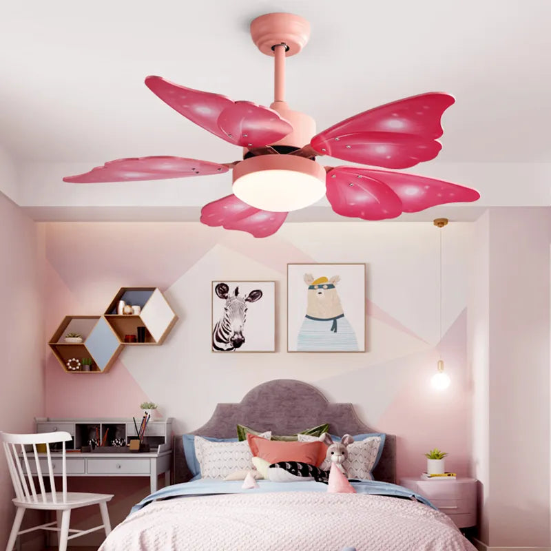 LED remote control flower Design ceiling fan