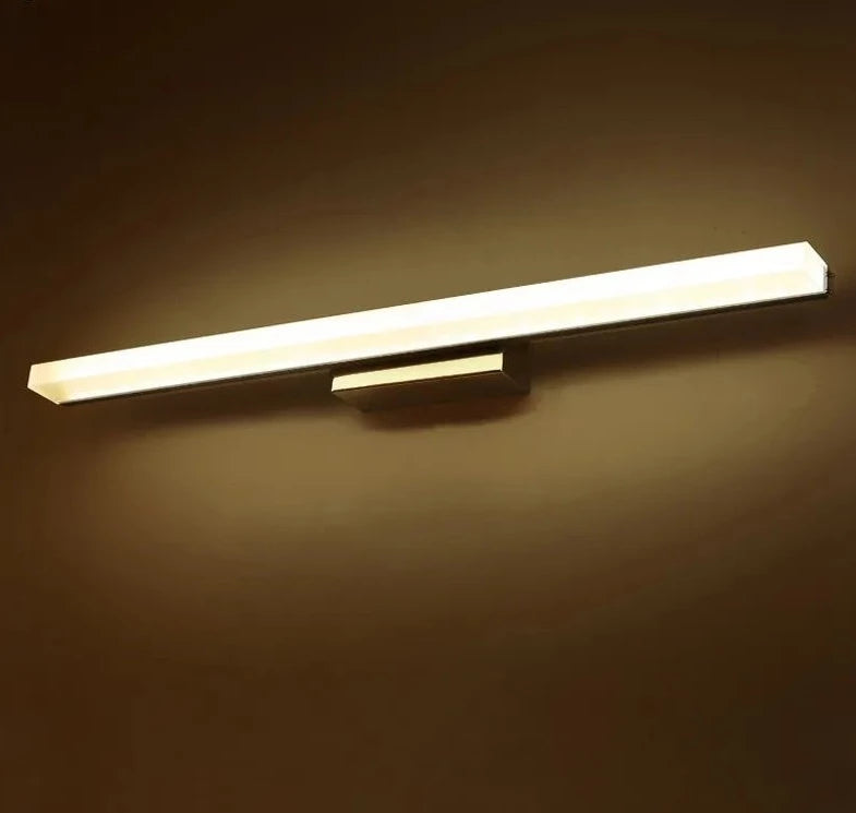 LED stainless steel restroom sconce light
