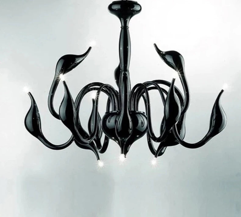 Nordic Led Swan Chandelier Lighting