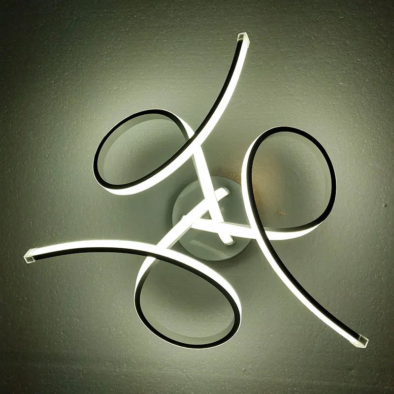 Luces de techo Led acrílicas modernas, lámpara de techo LED artística con aplicación remota para sala de estar, dormitorio, decoración del hogar, lampadario