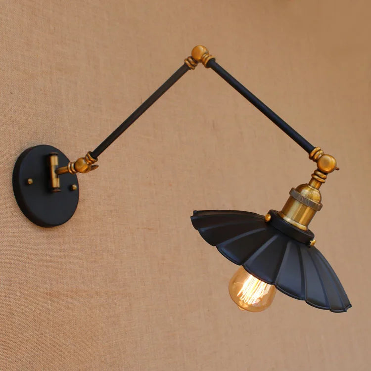 Edison Retro Vintage Adjustable Long Swing Arm Sconce light