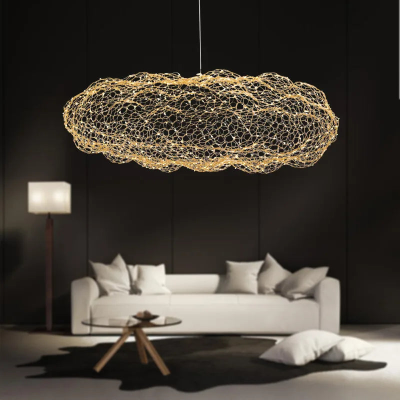 Nordic Art Hollow Cloud Design Pendant Lights