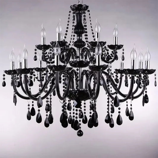 Brief fashion black Crystal Chandelier
