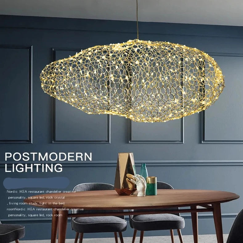 Nordic Art Hollow Cloud Design Pendant Lights