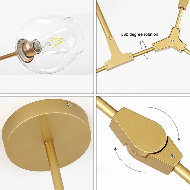 Modern wine cups style chandelier lights