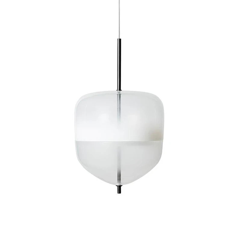 Nordic modern ice blue glass pendant light