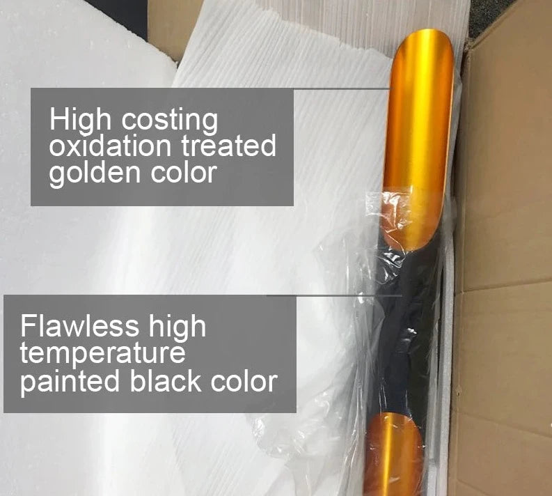 Delightful Coltrane modern loft LED gold black wing aluminum tube pendant light