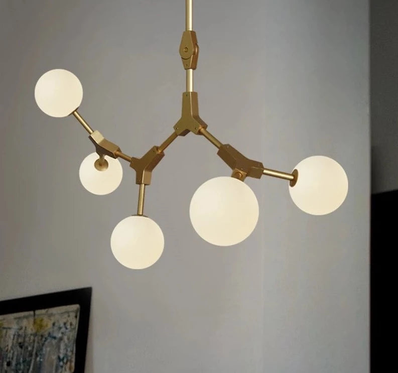 Luces colgantes moleculares de paloma mágica de hierro, lámpara colgante nórdica para comedor, cocina, decoración del hogar, restaurante, Bar, dormitorio, lámparas colgantes