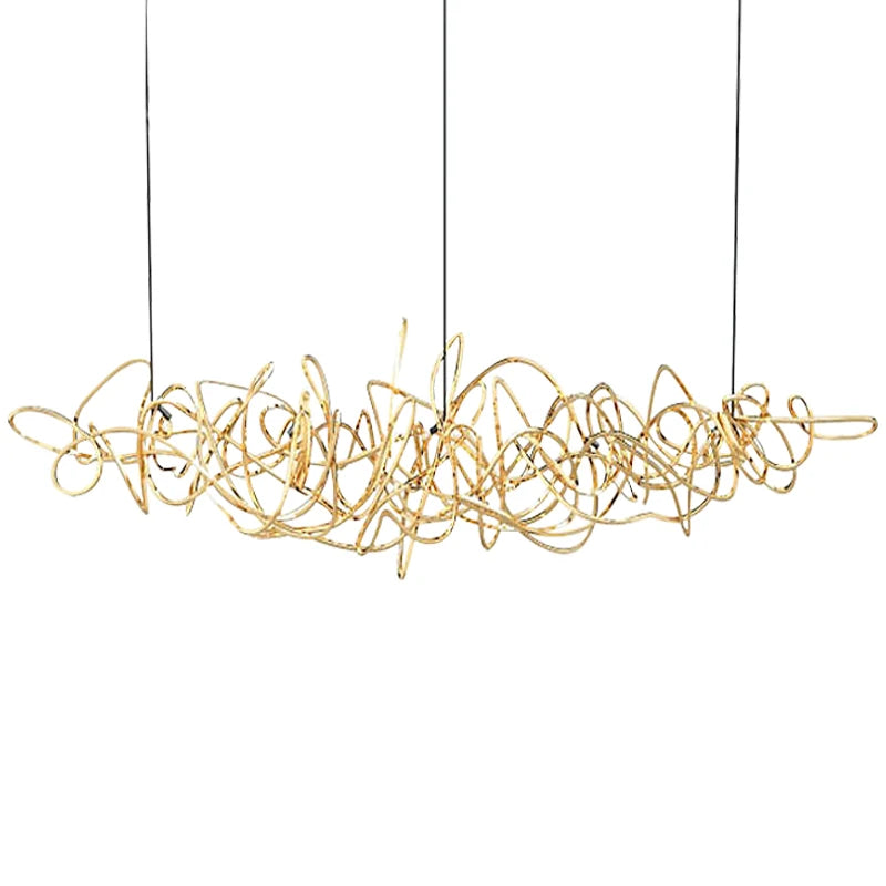 LED spaghetti design chandelier
