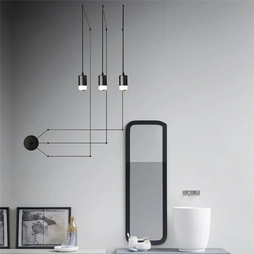 LED Black Line sconce Light