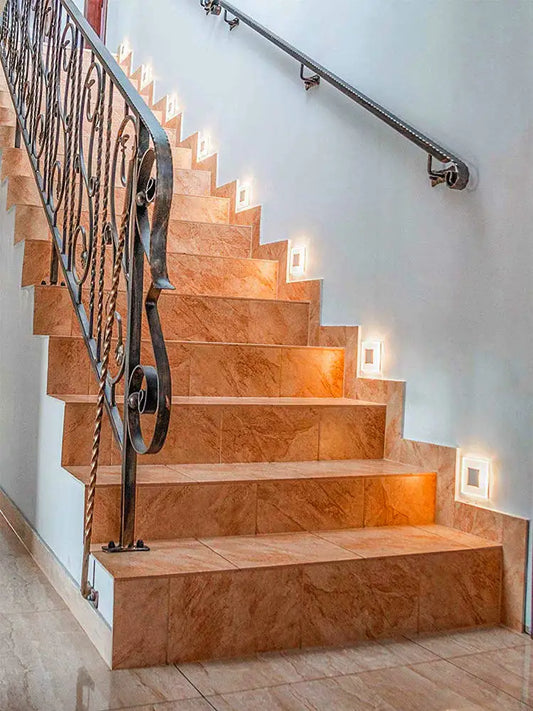 Luz de pared empotrada con decoración acrílica LED