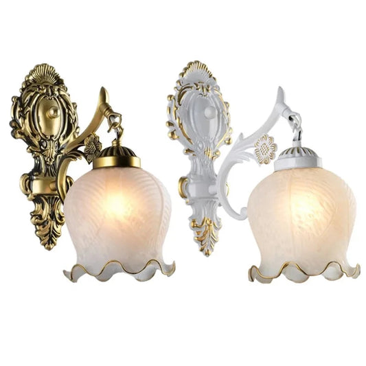 European Glass Sconces  Lights