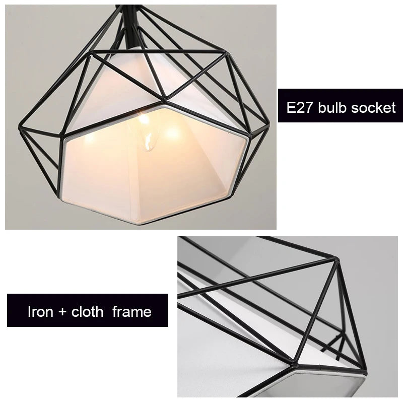 Nordic 3 Heads Long Bar Lighting Chandelier