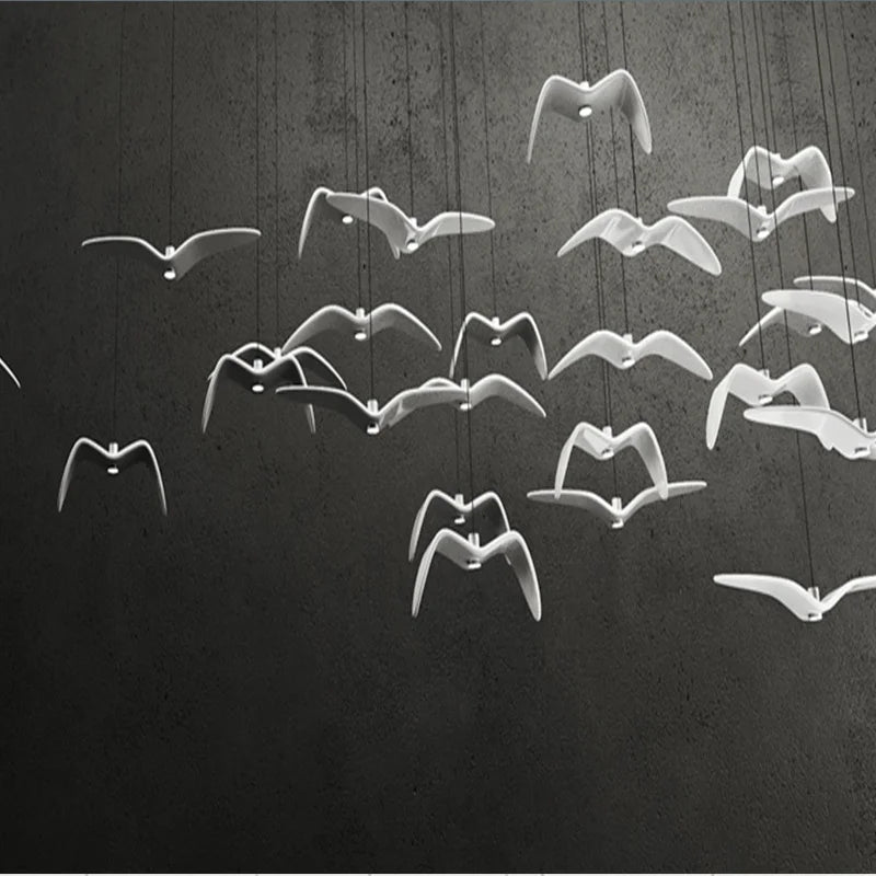 Lámpara colgante Brokis Night Birds de resina silueta cielo pájaro de la libertad Gaviota