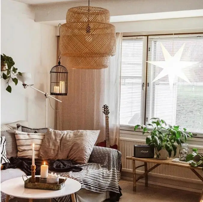 Chinese bamboo/Rattan Weaving Pendant light