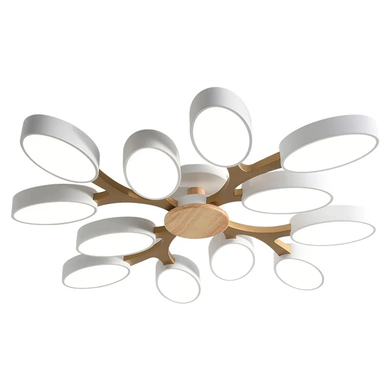 BOTIMI White Metal Tree branch Shaped light