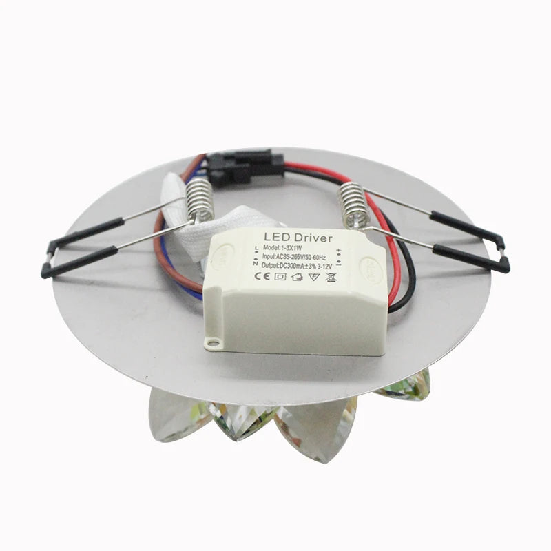 Luces de techo LED modernas, iluminación para el hogar, lámparas de techo de cristal led para sala de estar, lámpara de atenuación de cristal brillante