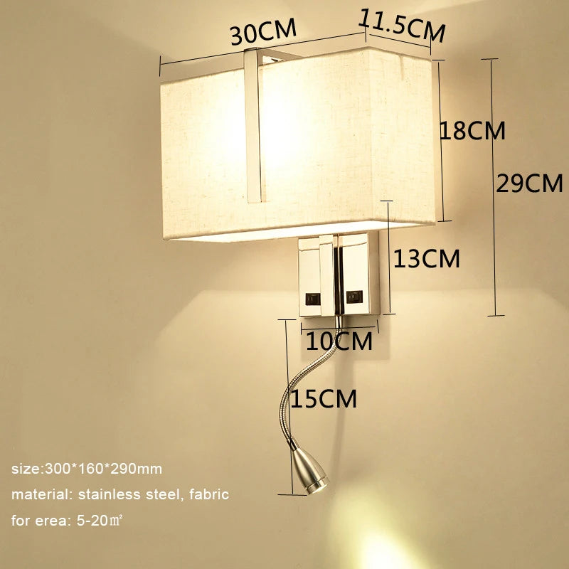 LED Modern Bedside Sconce light