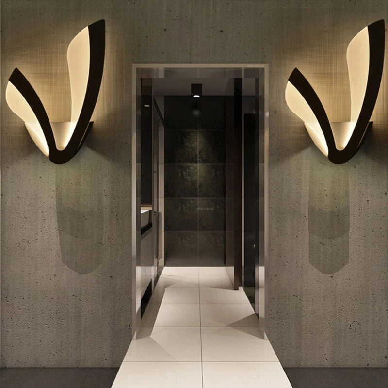 LED Acrylic V shape Sconce