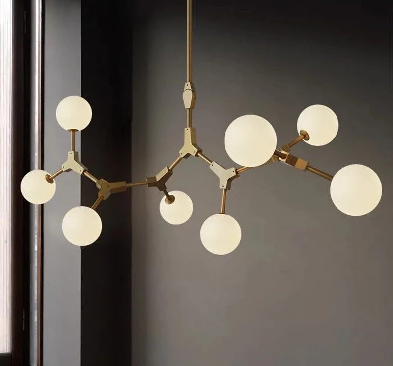 Luces colgantes moleculares de paloma mágica de hierro, lámpara colgante nórdica para comedor, cocina, decoración del hogar, restaurante, Bar, dormitorio, lámparas colgantes