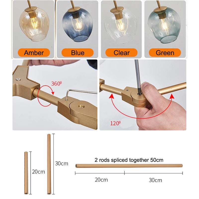 Nordic led Suspension luminaire light
