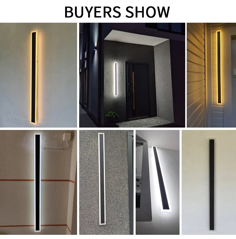 Outdoor Waterproof Modern LED Wall Lights With Remote control