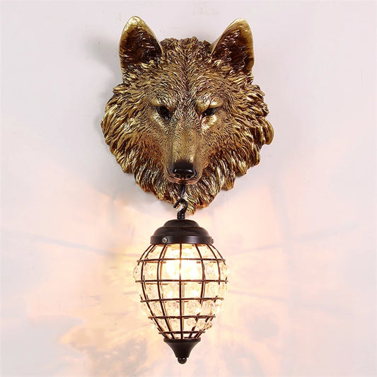 Wolf Sconce Light
